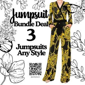 ⭐️3 Jumpsuits Bundle Deal⭐Any Style ~ Regular & Plus